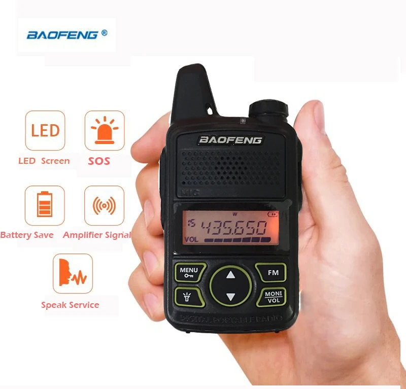 New Micro USB Interphone Ultrathin BF-T1 Baofeng Mini Walkie Talkie Professional For 400-470mhz Uhf Radio Station Ham Cb Radio