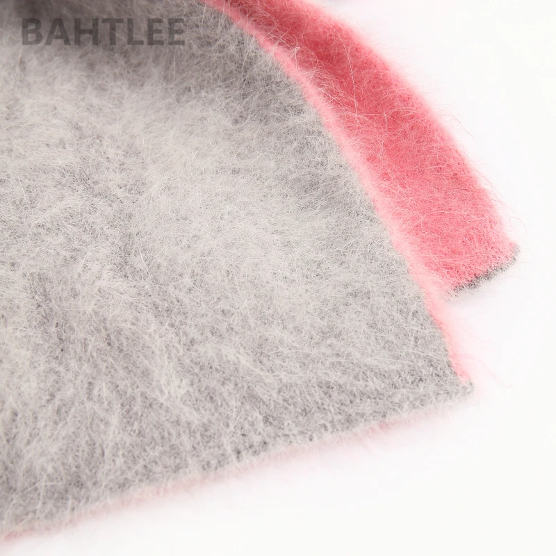 BAHTLEE-Women\'s Long Wool Scarf, Angola Knitting, Thick, Keep Warm, Fashion Brand Style, Perfect Neutral, Winter