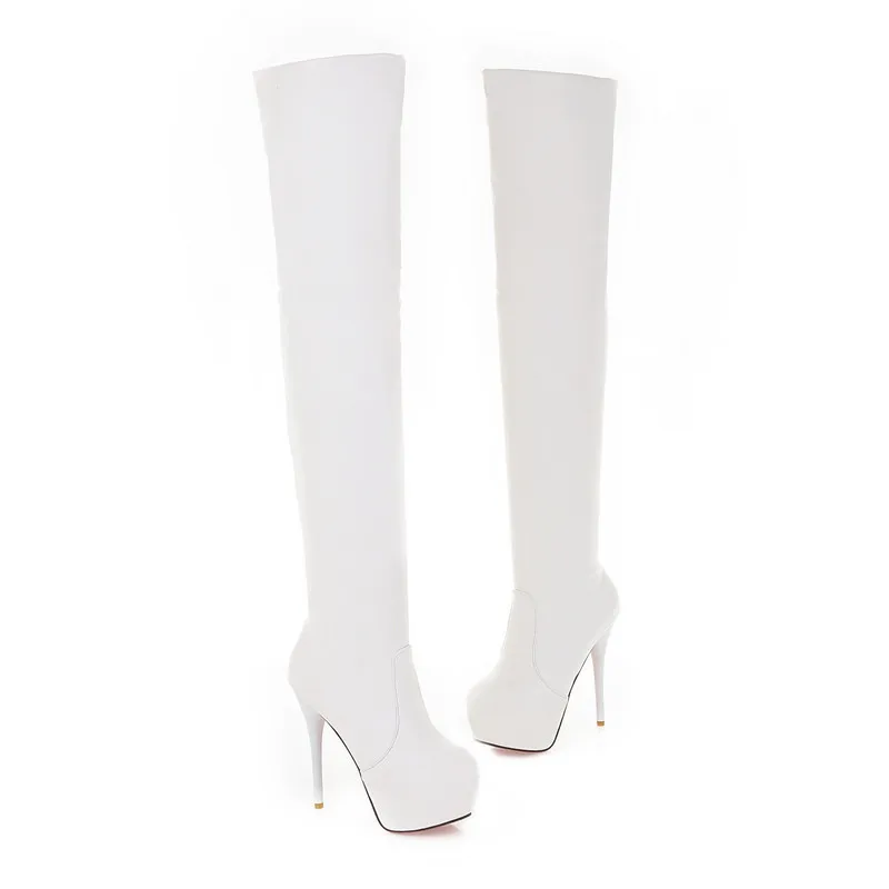 ASUMER large size 34-46 over the knee boots platform ladies shoes women boots sexy thin high heels shoes thigh high boots 2020