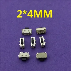 50pcs/lot SMT 2x4MM 2PIN Tactile Tact Push Button Micro Switch G72 Self-reset Momentary