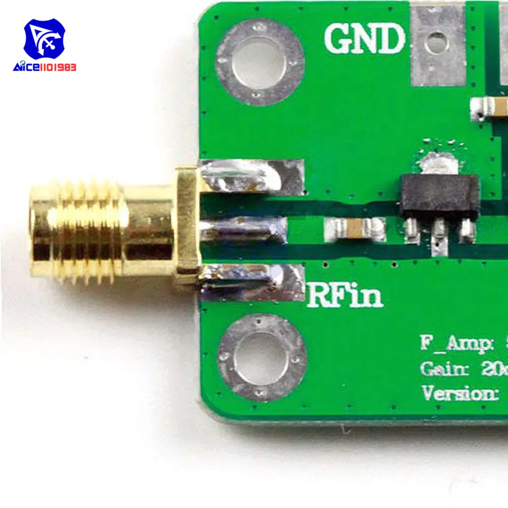 LNA 5 -6000MHz Amplifier Module Gain 20dB RF Wide Band Low Noise Amplifier Board 5M -6GHz