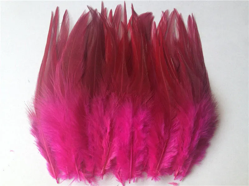 100pcs 4-6\'/10-15cm 13 Colors Pheasant Chicken Rooster Cock Feather For Cothing Jewelry Making Bulk Sale