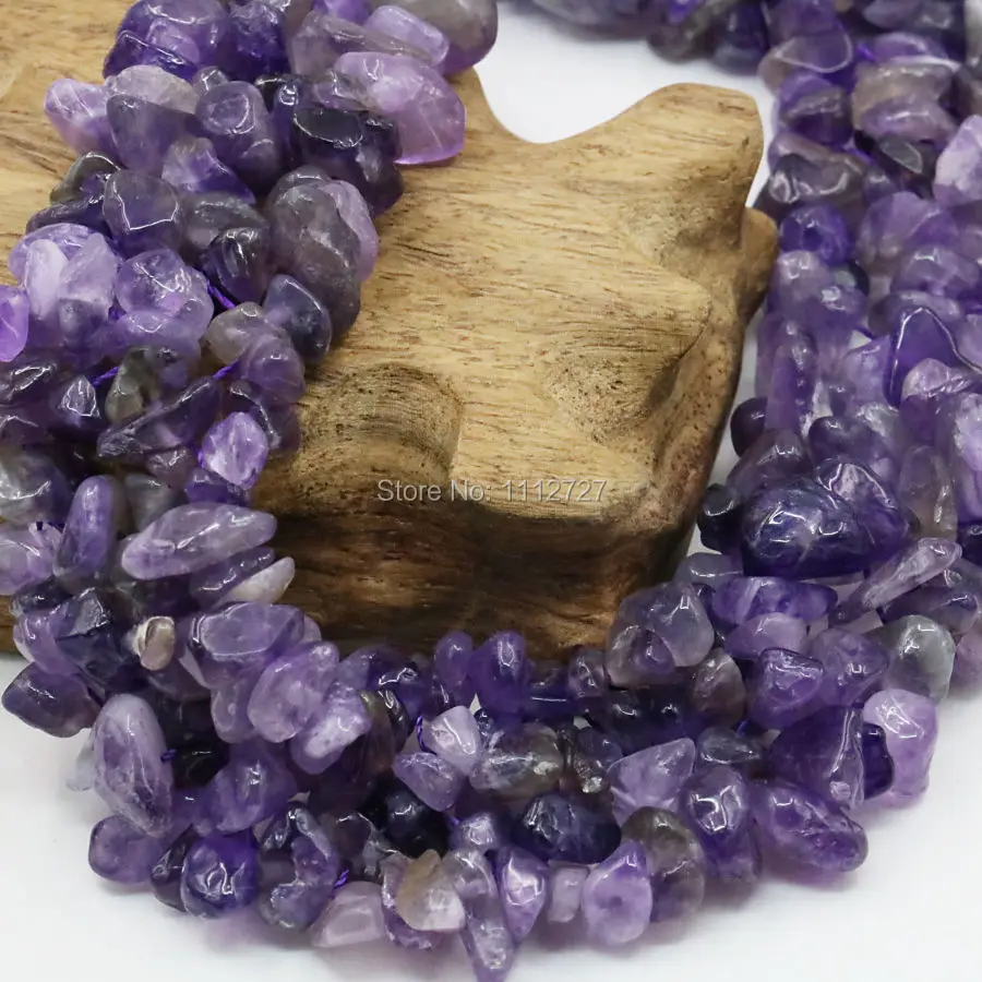 Irregular Purple Agates Onyx Beads 3Rows Necklace Chain Jewelry Party Gift 18inch Lucky Semi Finished Stones Accessories Fitting