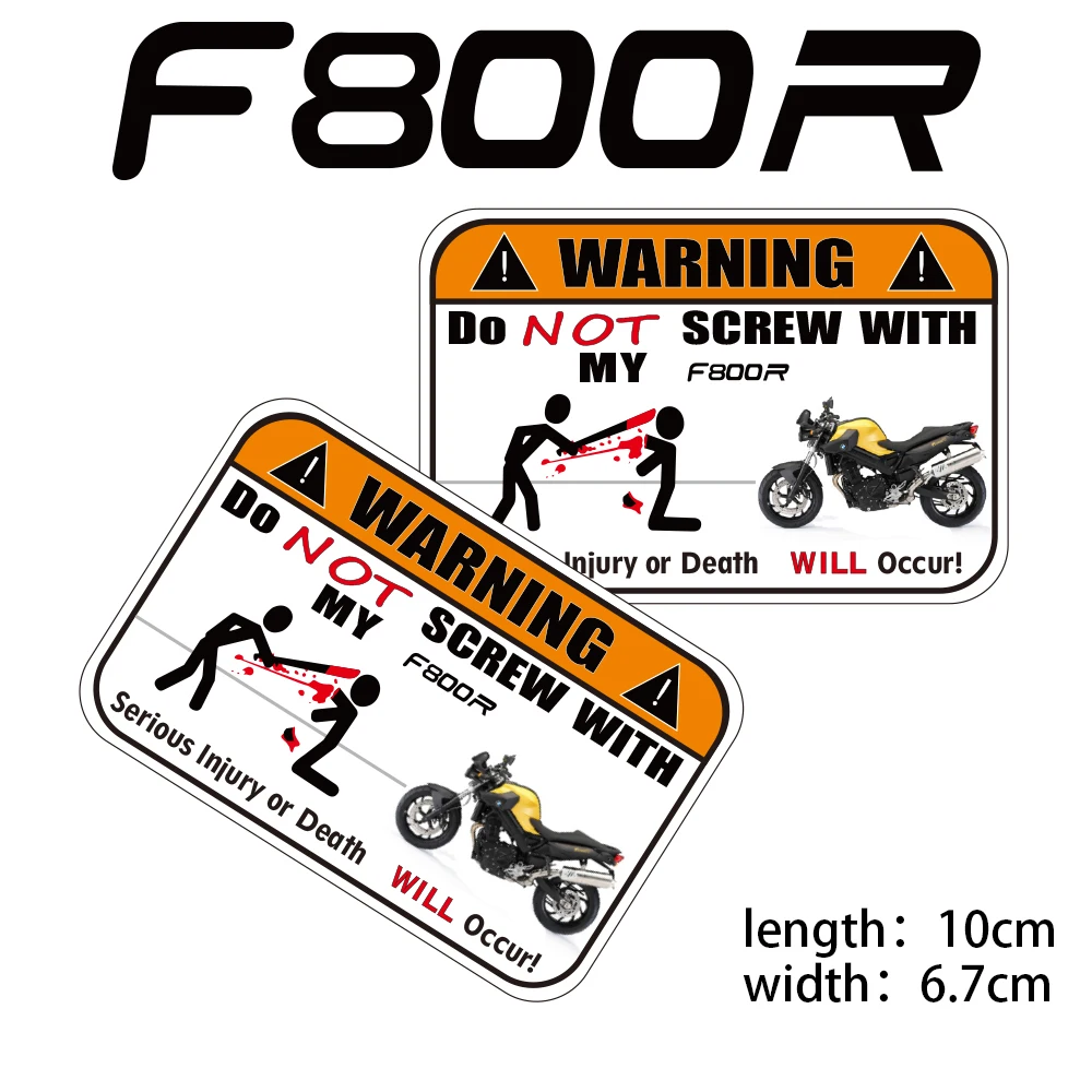 

KODASKIN Motorcycle Cheap 2D Creative Warning Sticker Decal for BMW F800R