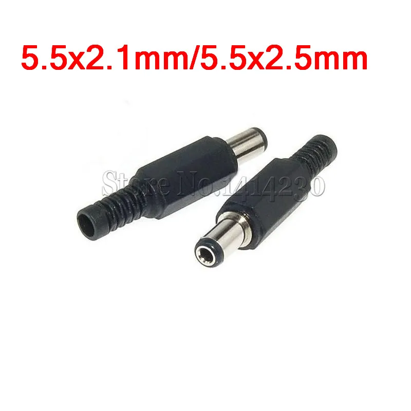 10 sztuk DC wtyczka zasilania mężczyzna gniazdo elektryczne wylot DC-022 DC-005 DC-022B DC Outlet 5.5X2.1MM 5.5*2.1 5.5x2.5mm 5.5x2.5 5.5*2.1mm