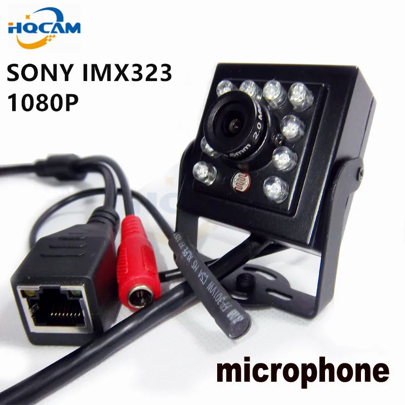 Hqcam 1080P Mini Ir Camera 10Pcs 940nm Ir Leds Infrarood Cam Nachtzicht Suport Audio Mini Ir Ip camera P2P IMX307 IR-CUT