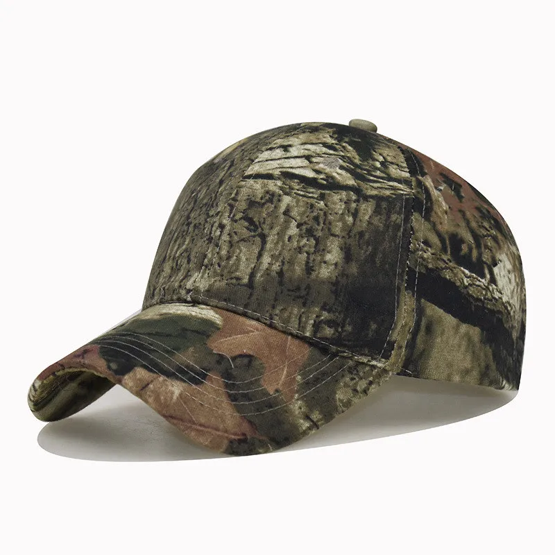 New Outdoor Fishing Hunting Sun Shade Cap Cotton Bird Watching Photography Hunting Caps Leaf Bionic Camouflage Baseball Hat