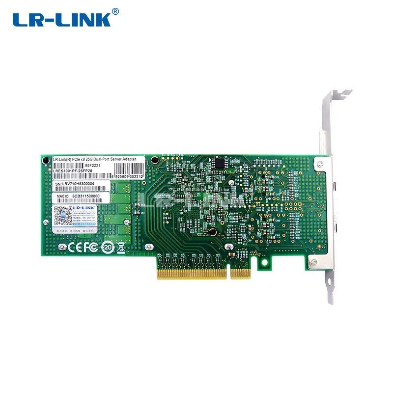 LR-LINK 1001PF-2SFP28 25Gb сетевая карта Волоконно-Оптический Ethernet адаптер с двумя портами PCI-Express NIC на основе Intel XXV710