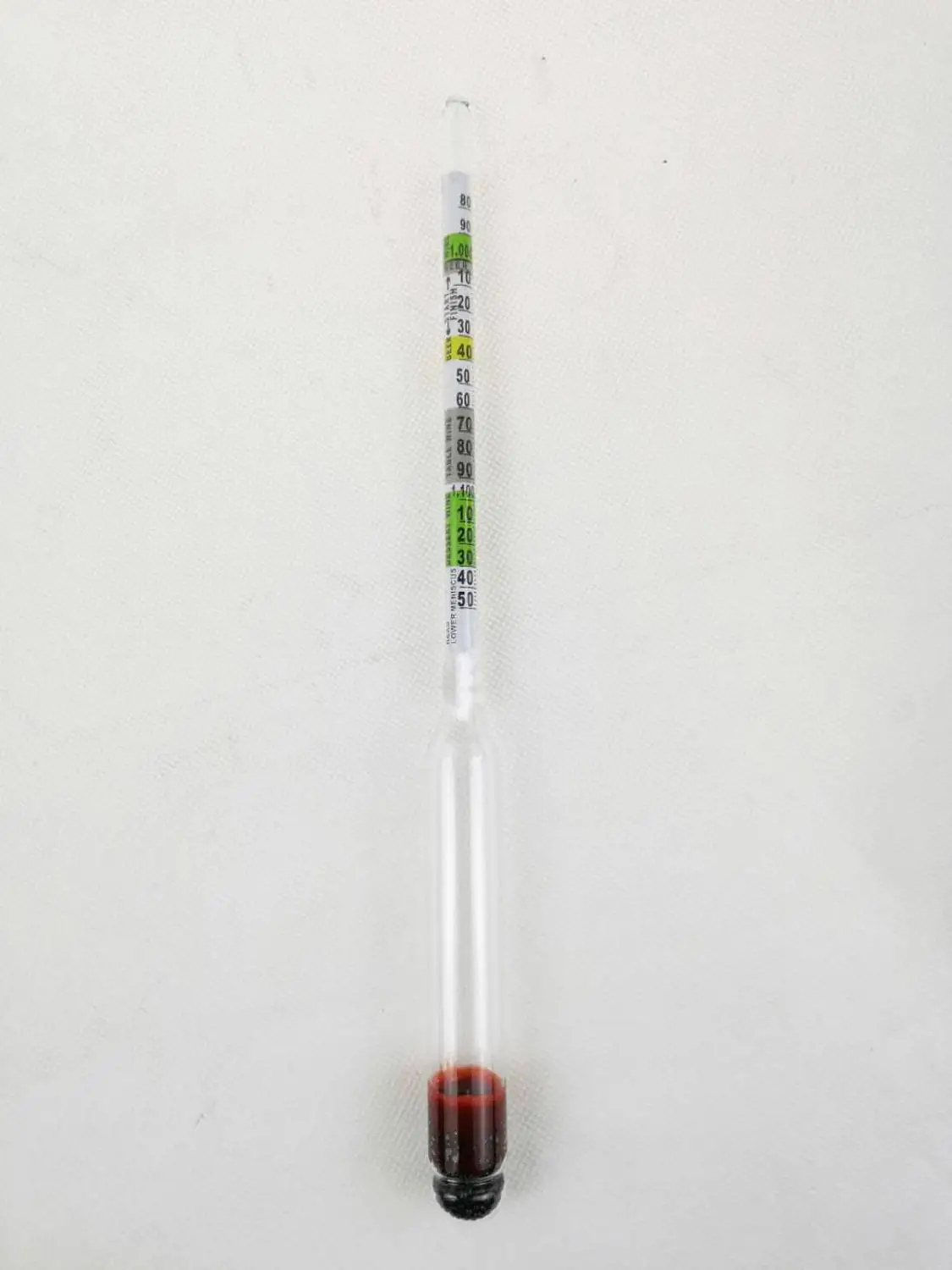 Kegland Home Brew Triple Scale HYDROMETER/ALCOMETER 0 -100% for Beer Making, Wine Making