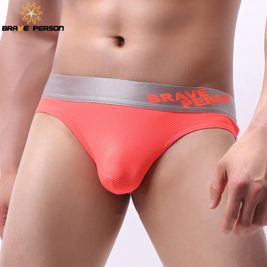 BRAVE PERSON Men\'s Sexy Briefs Fashion Underwear Men Briefs Gay Underwear Colorful Briefs for Men