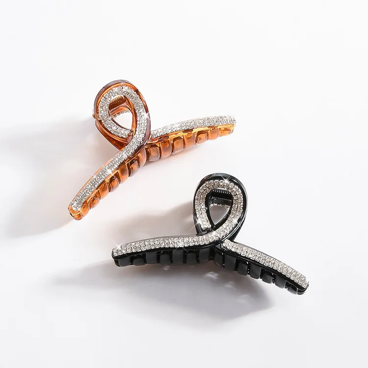 Picture 3: 1PCS New Rhinestone Hair Clips Crab Hair Claws for Girl Hairpins Barrettes Headwear Women Pearl Hair accesorios para el cabello