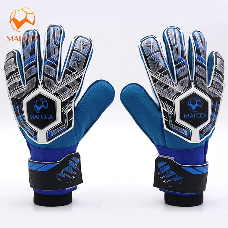 Top Youth Professional Goalkeeper Gloves Finger Protection Thickened Latex Soccer Goalie Gloves with Finger Savers