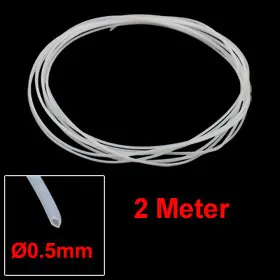 Uxcell 1PCS 0.5mm x 0.9mm PTFE Transparent Tubing Tube Pipe 2M Length for 3D Printer RepRap.High temperature resistance