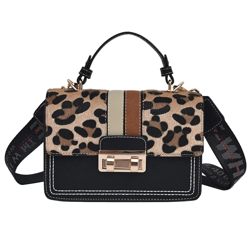 Sexy Leopard Female Square Bag 2018 Fashion New Women\'s Designer Handbag High Quality Pu Leather Women Shoulder Messenger Bag