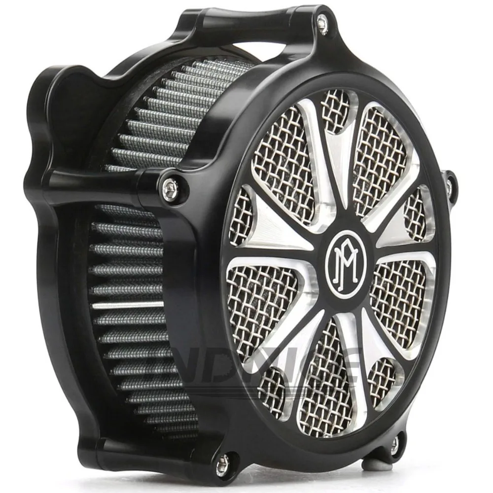 

CNC cut sportster pm air cleaner Filter pm air intake kit for Harley 1200 48 72 XL883 1200 Iron 883 Sportster 2006-2018