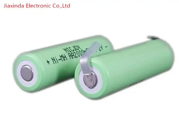 AA2000mah 1.2V AA 2000mah 1.2V Rechargeable battery AA2000mah1.2V  NO.5 Ni-MH NiMH battery witrh leg 10PCS/lot