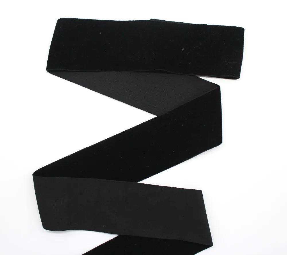 Black Color Velvet Ribbon ECO-Friendly Single Face Fabric Tapes for Handmade Arts 3MM 6MM 9MM 13MM 16MM 19MM 22MM 25MM 38MM 50MM