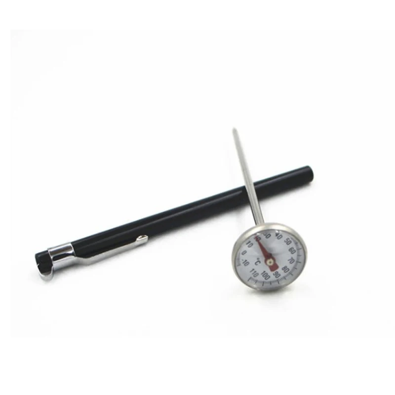 Stainless Steel Thermometer Kitchen Probe Food Tea Water Meat Milk Coffee Foam BBQ Temperature Tester -10 to 120 ° C