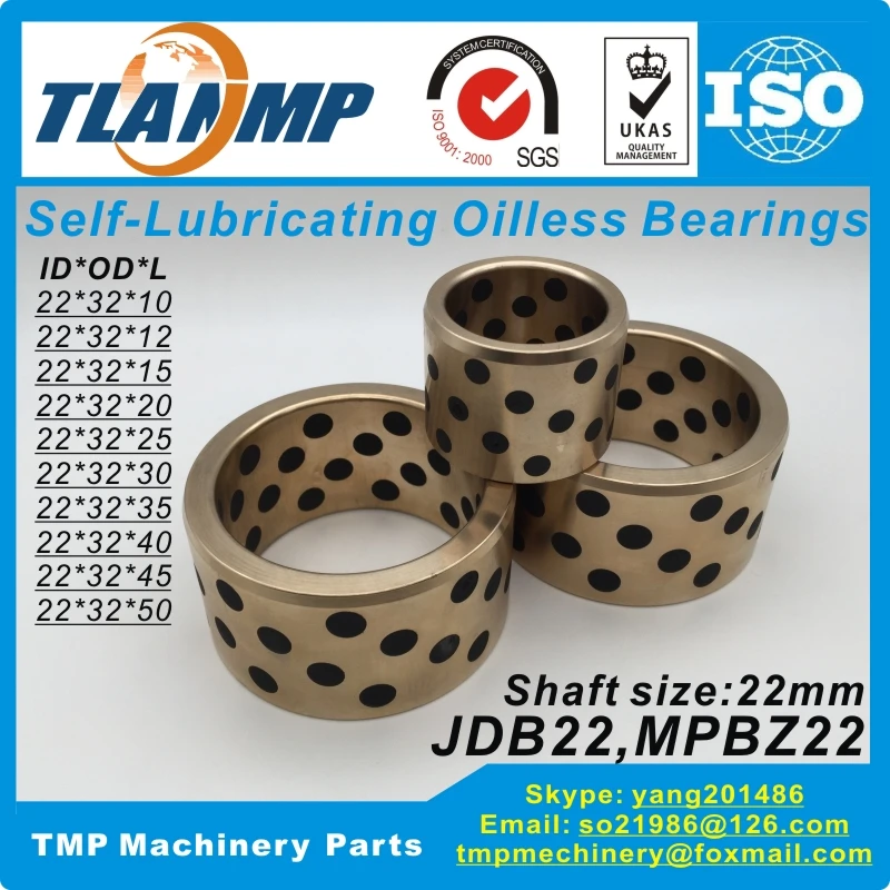 

JDB2210/2212/2215/2220/2225/2230/2235/2240/2245/2250 Graphite Copper Bushings , Self-lubricating Bearings, Oilless Bushings