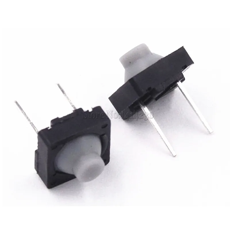 20 sztuk przełączniki taktowe 8*8mm 8X8 przełączniki DIP przewodzące przyciski plastikowe czuć dobry silikonowy przycisk przełącznik dotykowy środkowy 2 pins