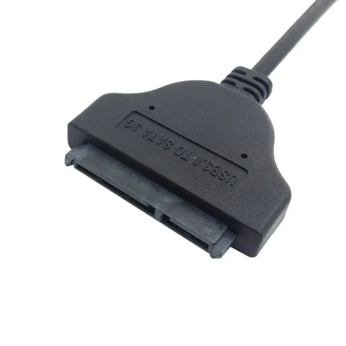 초고속 5Gbps USB 3.0-SATA 어댑터 케이블 10cm 직선 및 90도 왼쪽 각도 2.5'' 하드 디스크 드라이버 SSD 호환