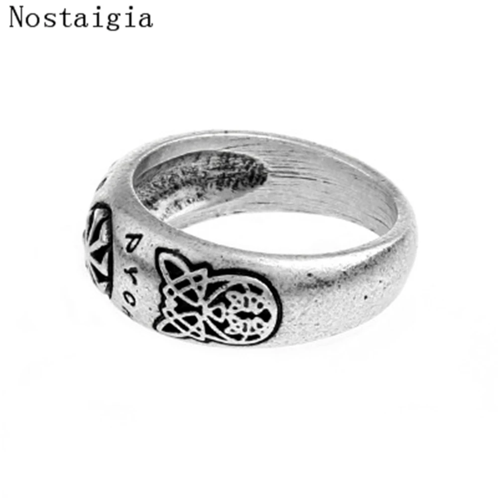 Vintage Slavic Kolovrat men amulet Ring norse viking Rune pagan jewelry Norde Vigisr Men\'s Ring Large Size Drop Shipping