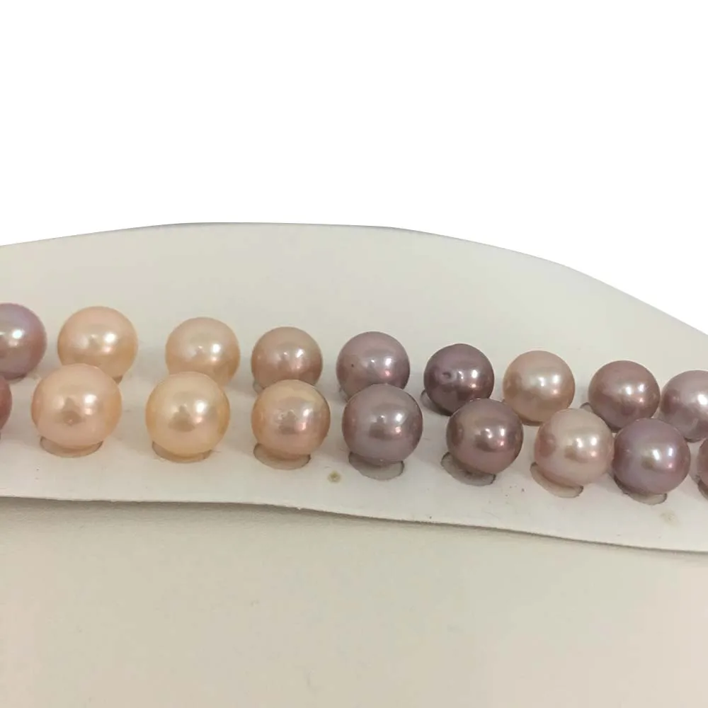 High quality earring IN paired pearl beads,10 MM PERFECT ROUND pearl ,100% nature freshwater ROUND pearl.HALF drilled hole