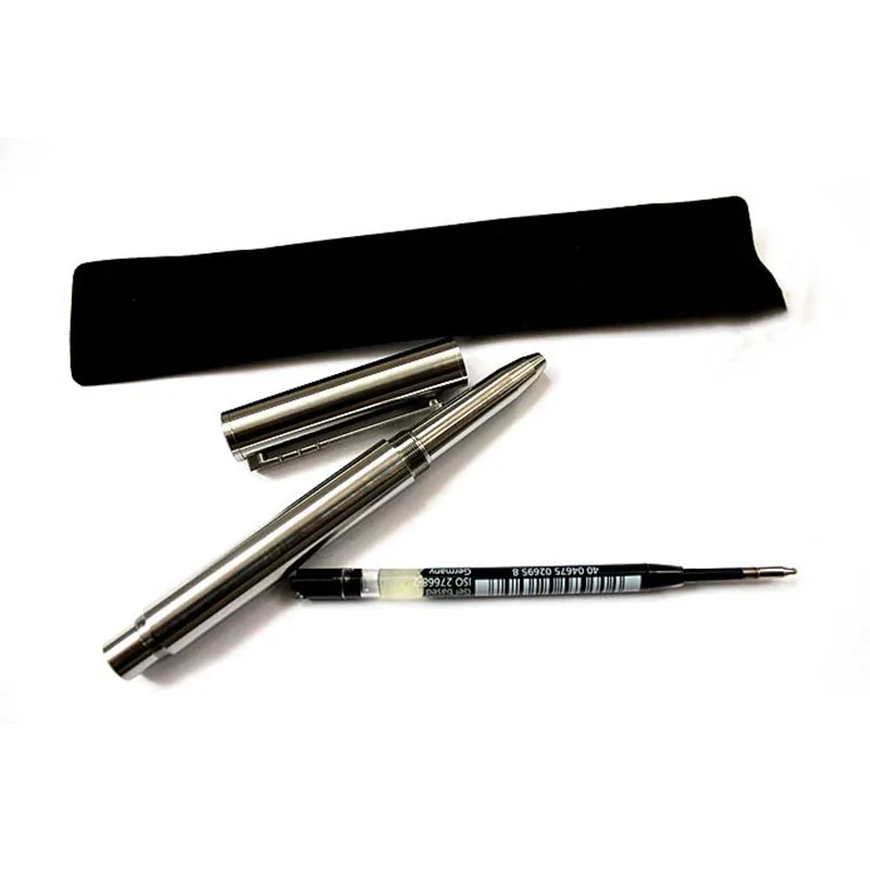 1PC High Quality Simple Titanium Alloy Signature Writing Pen Outdoor Self-defense Pen Broken Window EDC Multi-tool Luxury Gift