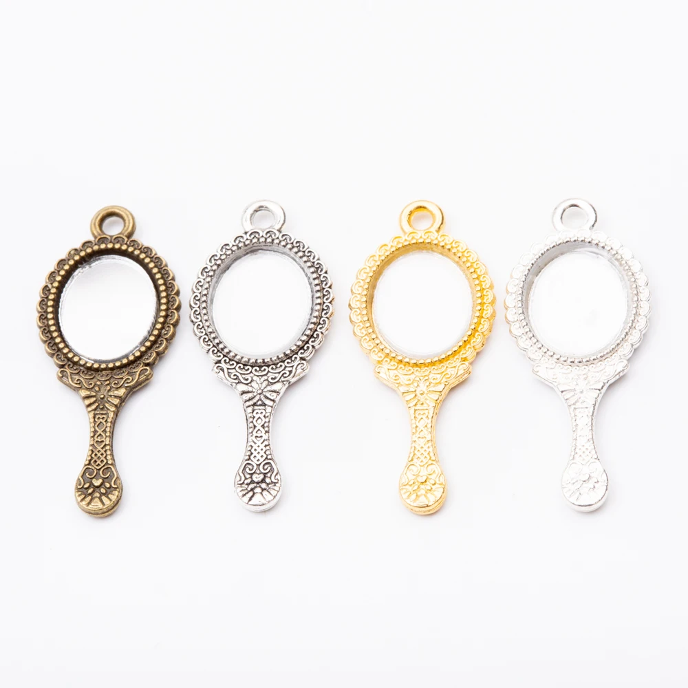 

16pcs Mirror Vintage Zinc Alloy Metal pendant Charms For Diy jewelry Making 5638