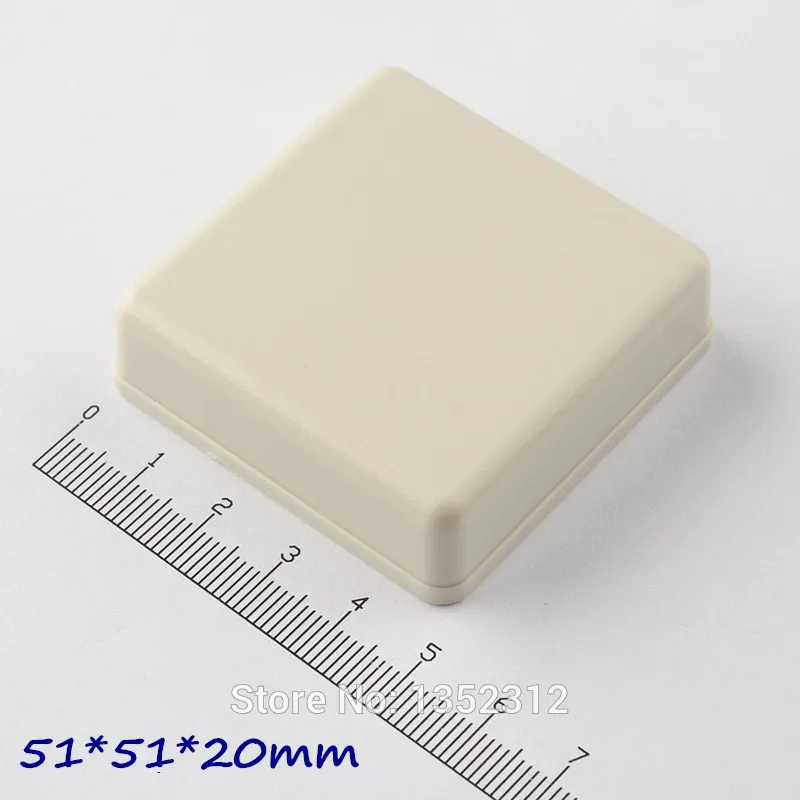 20 pcs/lot 51*51*20mm housing DIY IP54 waterproof small plastic enclosure for electronic abs distribution box switch box