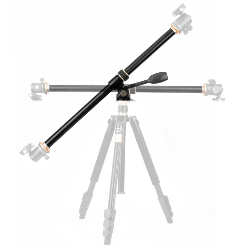 

61cm/24" Tripod Boom Cross Extension Arm Horizontal Rod Camera Mount Rotatable Multi-Angle Center Column Tripod Tube Accessory