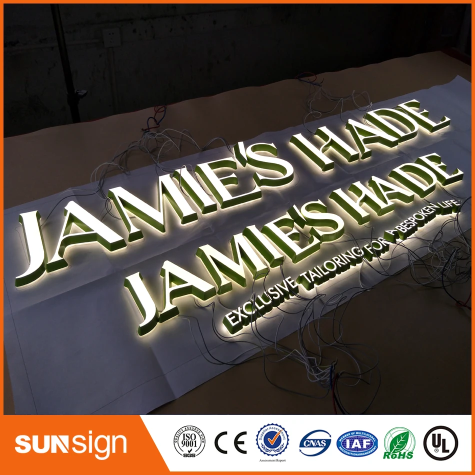 Mini Extremely Durable acrylic led sign channel letter