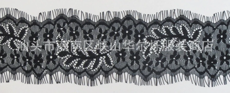 7.5cm*3yards/pcs non-elastic eyelash lace trim , XERY0112Z