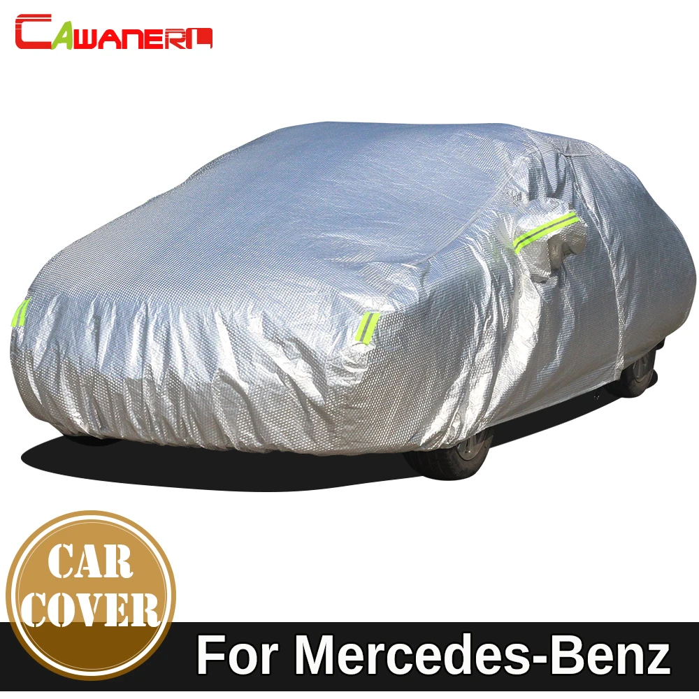 

Cawanerl Waterproof Car Cover Sun Snow Rain Protect Cover For Mercedes Benz S Class W126 C126 W140 V140 C140 W220 W221 W222 C217