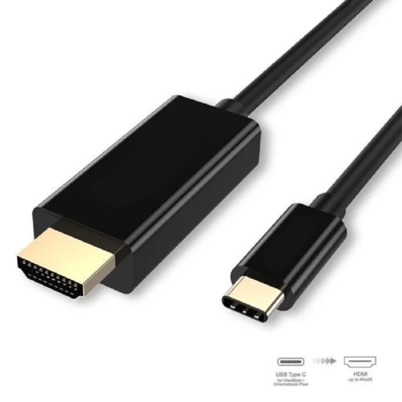 Type-C USB C to HDMI-compatible Cable for Macbook 4K HDTV Projector Computer Cable Monitor HDTV Adapter Cable