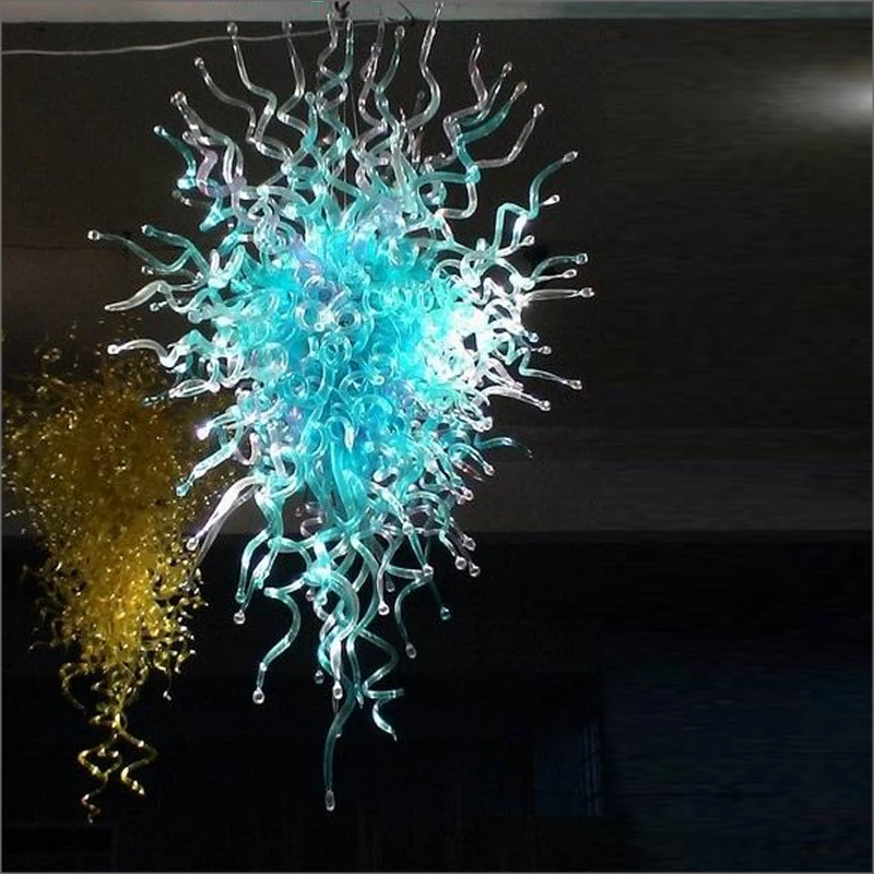 

Beautiful Amber Glass Pendant Light Fixture of Ceiling 100% Pendant Lamps Mouth Blown Glass With 110v-240v LED Bulbs