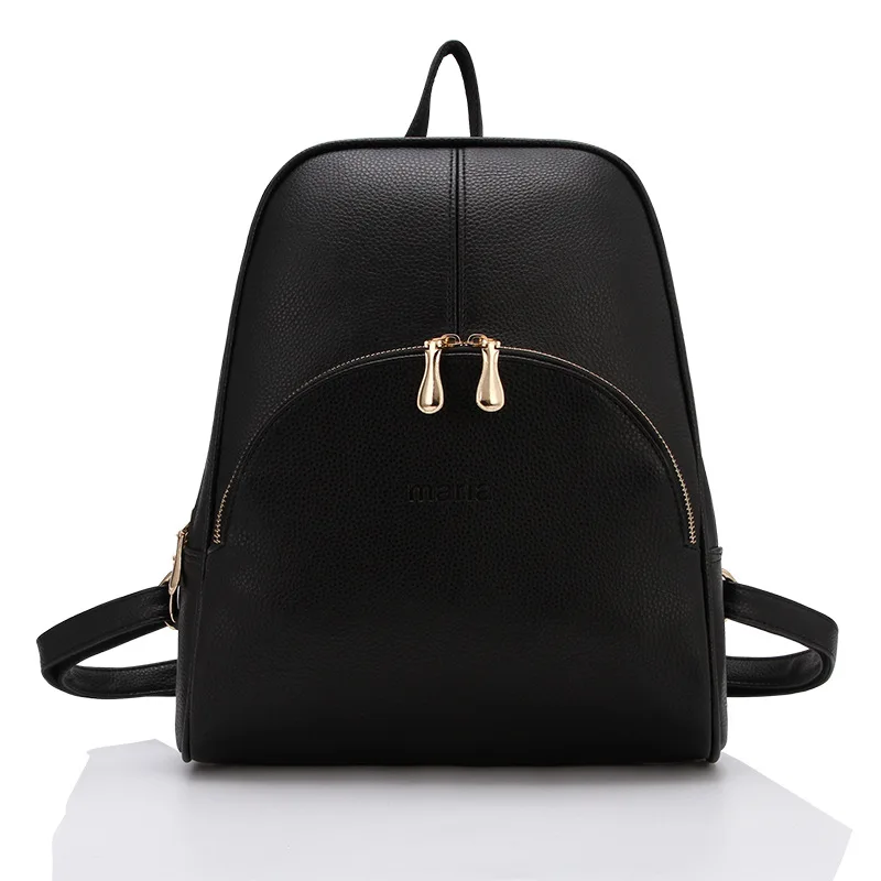 2015 New Casual Women Backpack Female PU Leather Women\'s Backpacks Bagpack Bags Travel Bag back pack Free Shipping