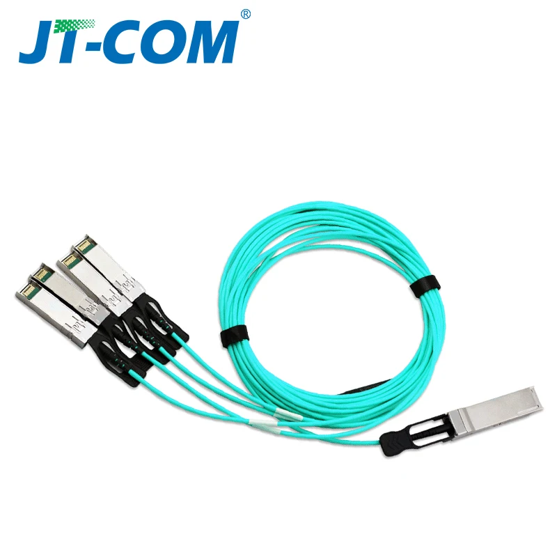 40G QSFP+ to 4xSFP+ AOC Fiber Cable 1m 2m 3m 5m 7m 10m MPO SFP Module OM3 OM4 Active Optical Cable Support custom length