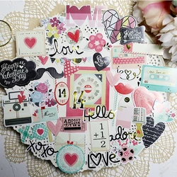 KSCRAFT 52 pcs Canzoni D'amore Adesivi di Carta per Scrapbooking FAI DA TE/album di foto Della Decorazione Fabbricazione Della Carta Artigianato