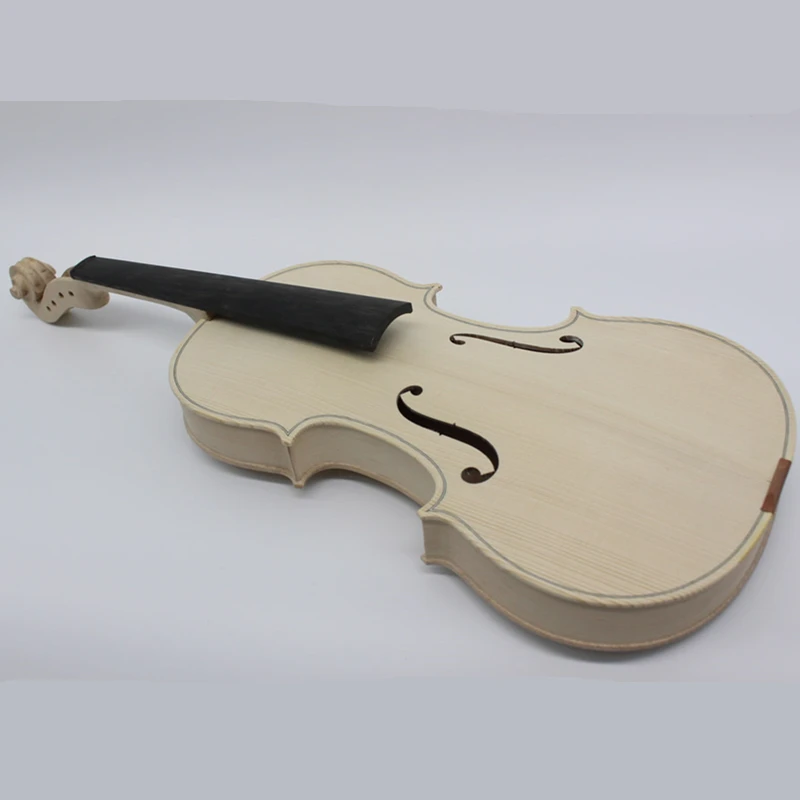 

High Quality Unfinished Only White Violin Selective 10 Years Natural Dried Maple Back Spruce Top Handmade Violino