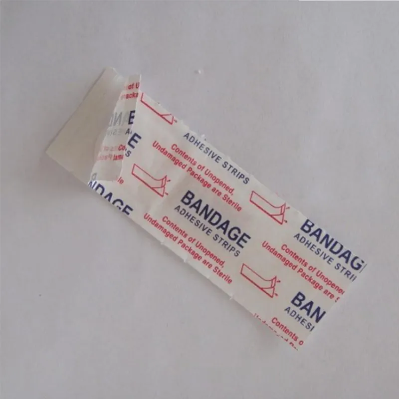 Bande adhésive adhésive pour pansement, coussinet étanche et respirant, bande autocollante pour hémostase, kit de premiers soins pour le voyage à domicile, 100 pièces/lot