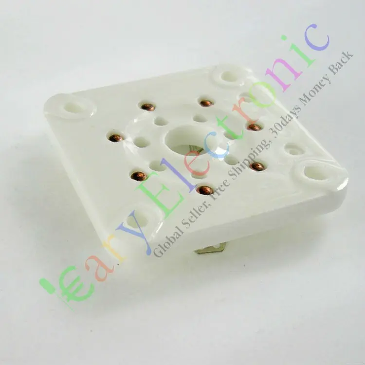 

Wholesale and retail 10pc 7pin Ceramic vacuum tube socket valve base Fr 813 FU-13 4B27 5-125B 8001 amp free shipping