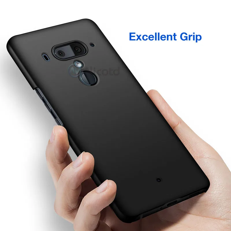 Luxury Plastic Matte Phone Case For HTC U12+ 6.0 inch Super thin Slim Hard PC Case Cover For HTC U12 plus Shockproof Back Cover