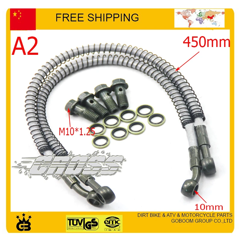 125cc 140cc 150cc 160cc dirt pit monkey bike atv quad for honda cg CB GN GZ motorcycle radiator oil cooler hose pipe M10 screw