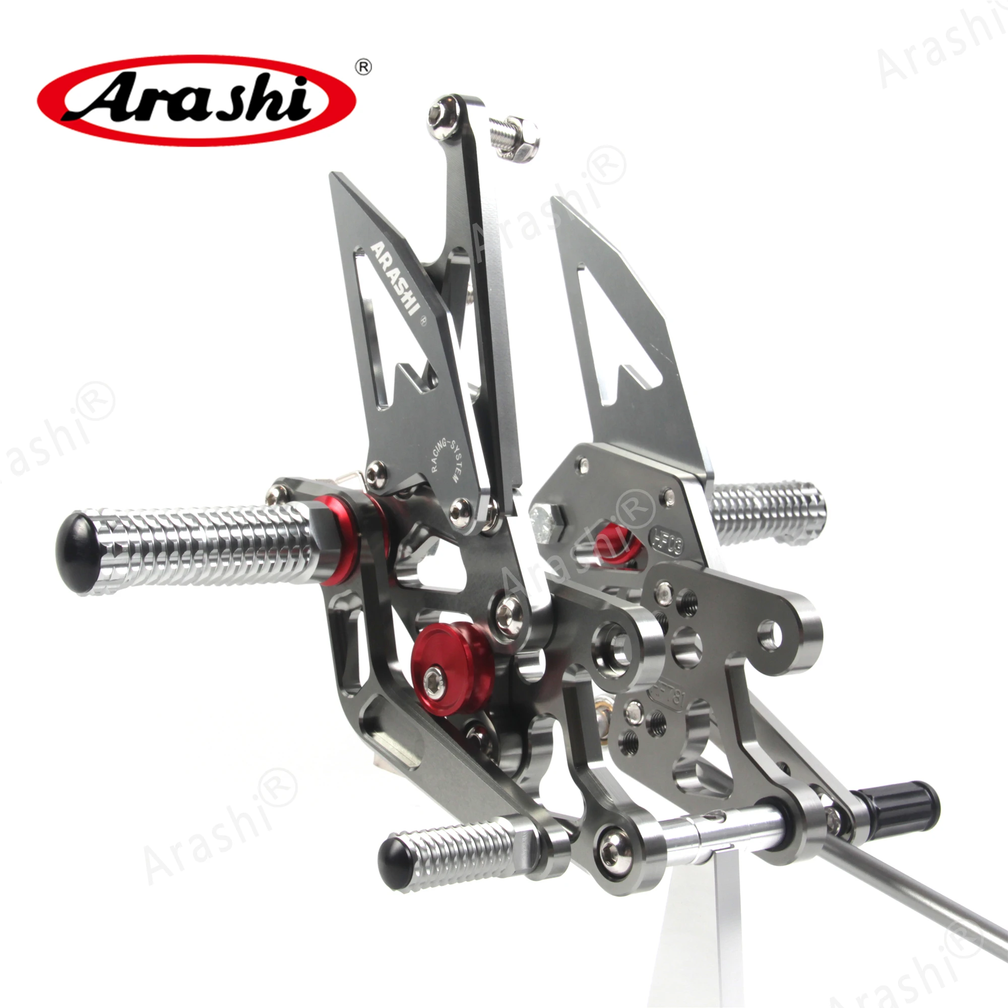 Arashi CNC Adjustable Footrest For YAMAHA FZ1 2006 - 2016 / FZ8 No ABS 2010 2011 202 2013 Foot Pegs Rider Rearset FZ1 2007 2008