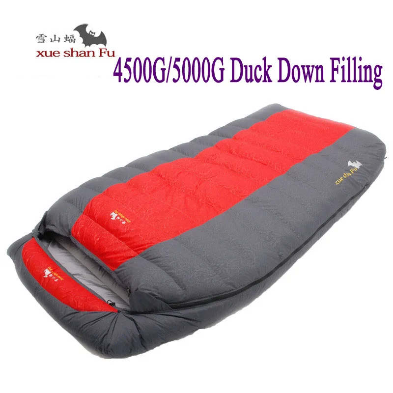 

High Quality Double Person 4500g/5000g Duck Down Filling Waterproof Comfortable Camping Sleeping Bag