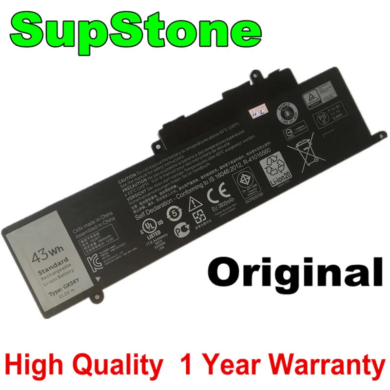 Supstone Gk5ky 13 04k8yh Bateria do Portátil para Dell Inspiron7000734773487352755815-7568113147 3148 3152 3153 P57g P55f001