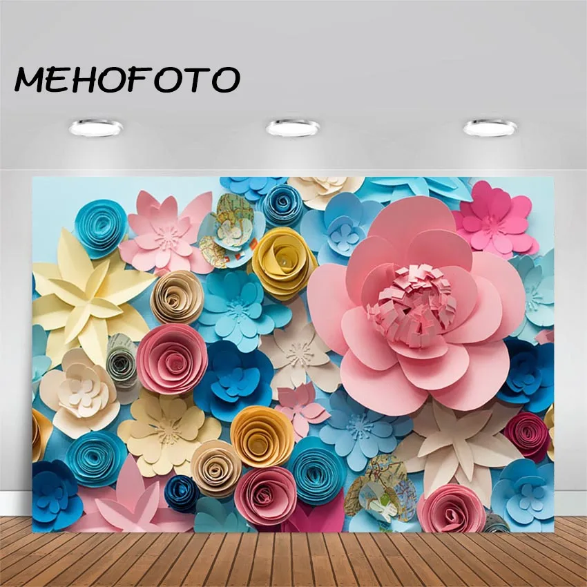 خلفيات للتصوير الفوتوغرافي على شكل زهرة ورقية لحديثي الولادة خلفية للتصوير الفوتوغرافي لدعائم استوديو التصوير الفوتوغرافي