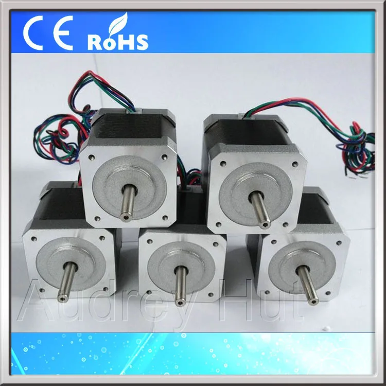 CE ROSH 5pcs 42HS40-1704 42bygh Nema17 1.8 degree 42mm 2phase Hybrid Stepper Motor 1.7A for 3D printer motor robot CNC XYZ