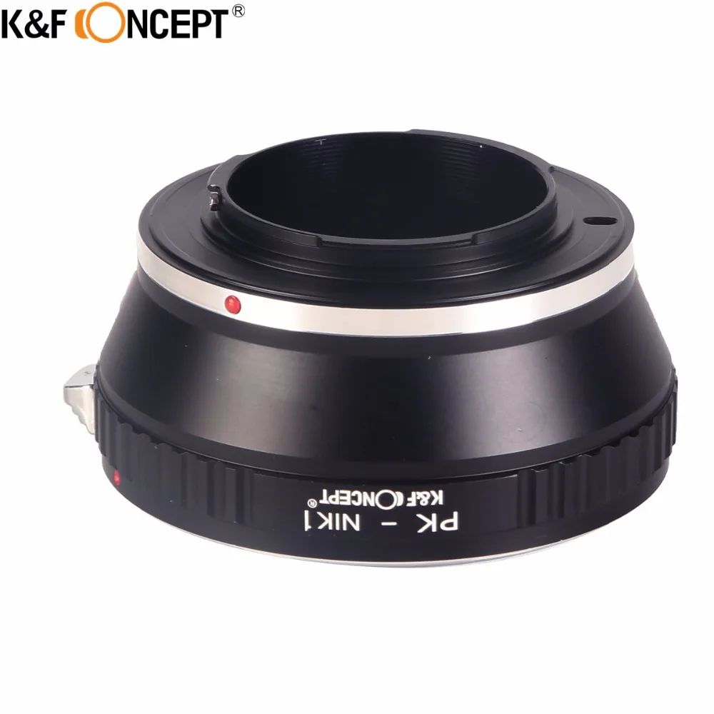 K&F CONCEPT For PK-NIKON1 Camera Lens Mount Adapter Ring fit for Pentax K Mount PK Lens on for Nikon 1 V-1 J-1 V1 J1 Camera Body